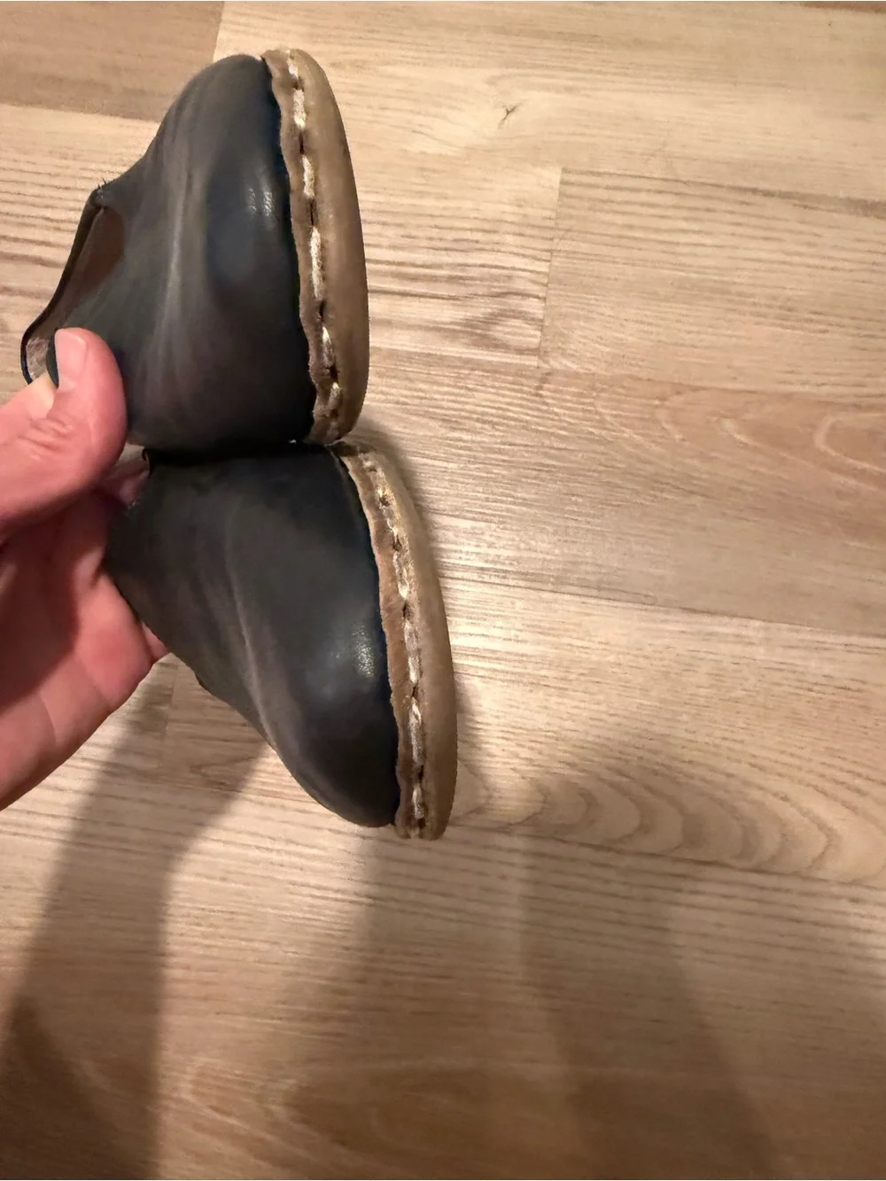 Sabah Black Leather Slip-On Loafers for Men